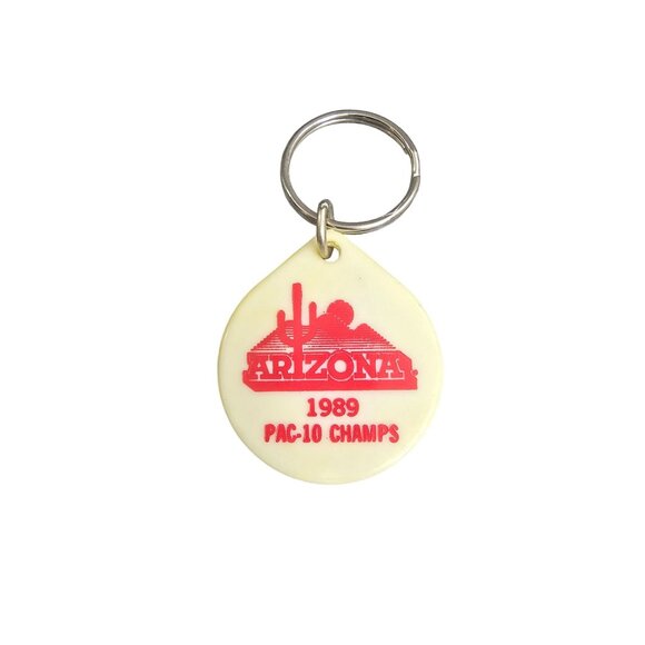 1989 Arizona Pac-10 Champs Keychain Vintage Baseball Cards Etc Advertising - Picture 1 of 3